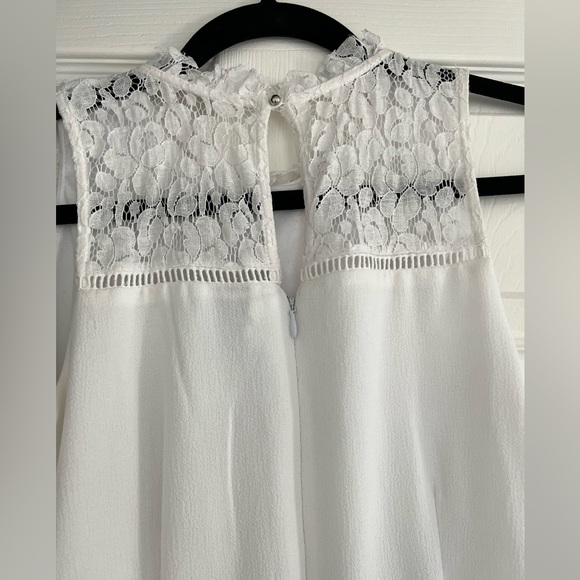 Disney’s Alice Through The Looking Glass White Lace Bib Romper - Picture 2 of 5